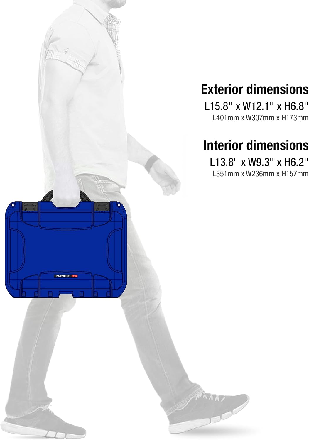 NANUK 915 Waterproof Hard Case - Blue (915-0008)