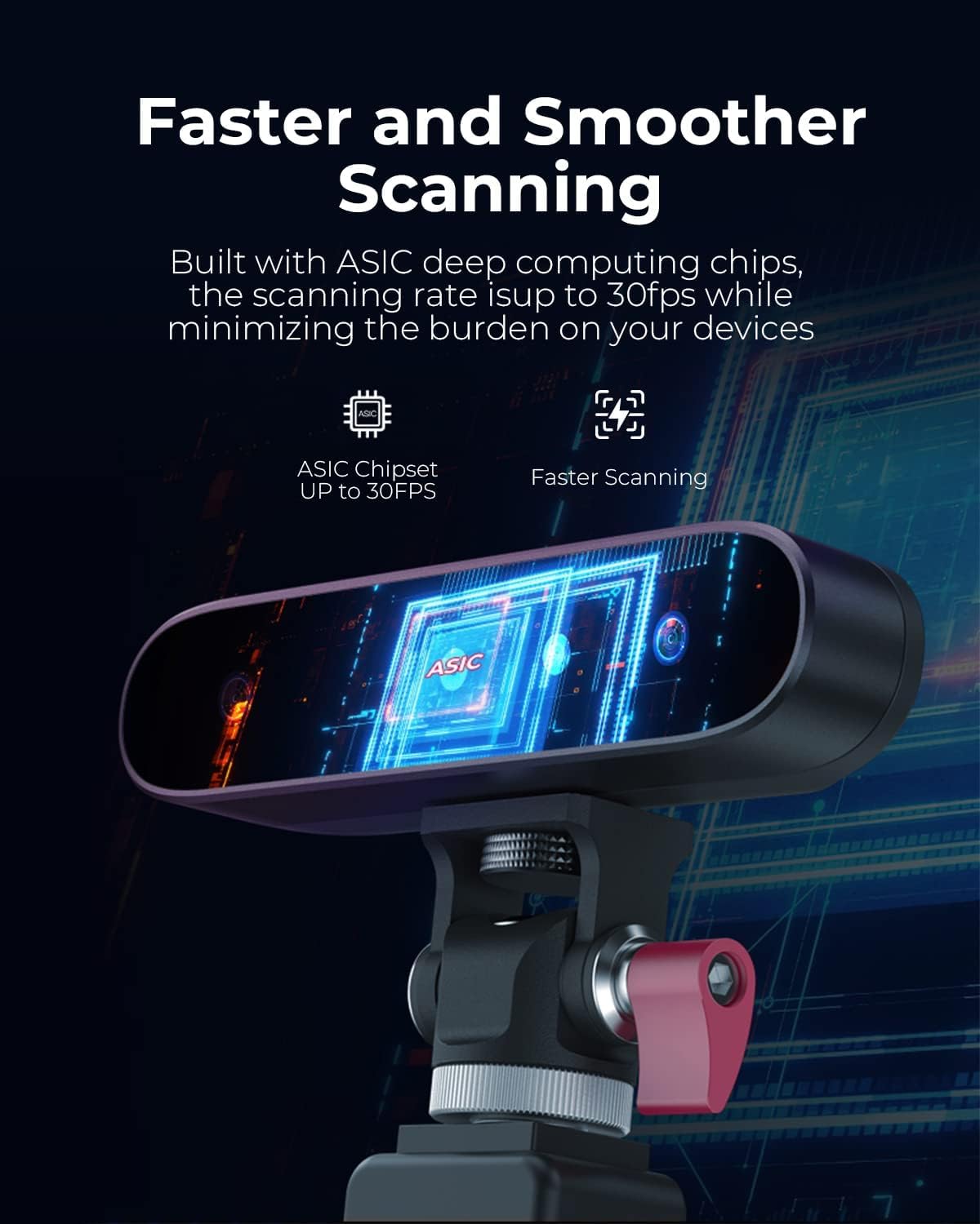 Creality CR-Scan Ferret 3D Scanner for 3D Printing Handheld Scanner 30 FPS Scanning Speed 0.1mm Accuracy Full Color for Android Phone PC Win 10/11