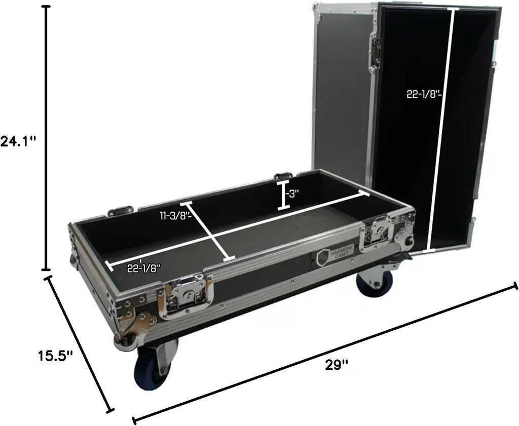 Harmony Audio HCGC12C Universal 1X12 Electric Guitar Combo Amp Rolling Flight Case