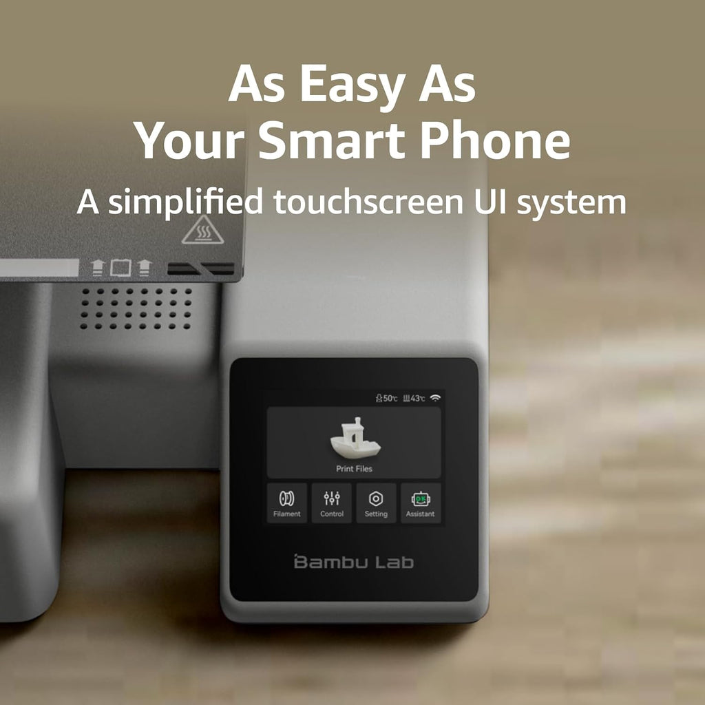 Bambu Lab A1 mini 3D Printer + LED Lamp Kit, Set Up in 20 Mins, High Speed & Precision, Full-Auto Calibration & Active Flow Rate Compensation, ≤48 dB Quiet FDM 3D Printers