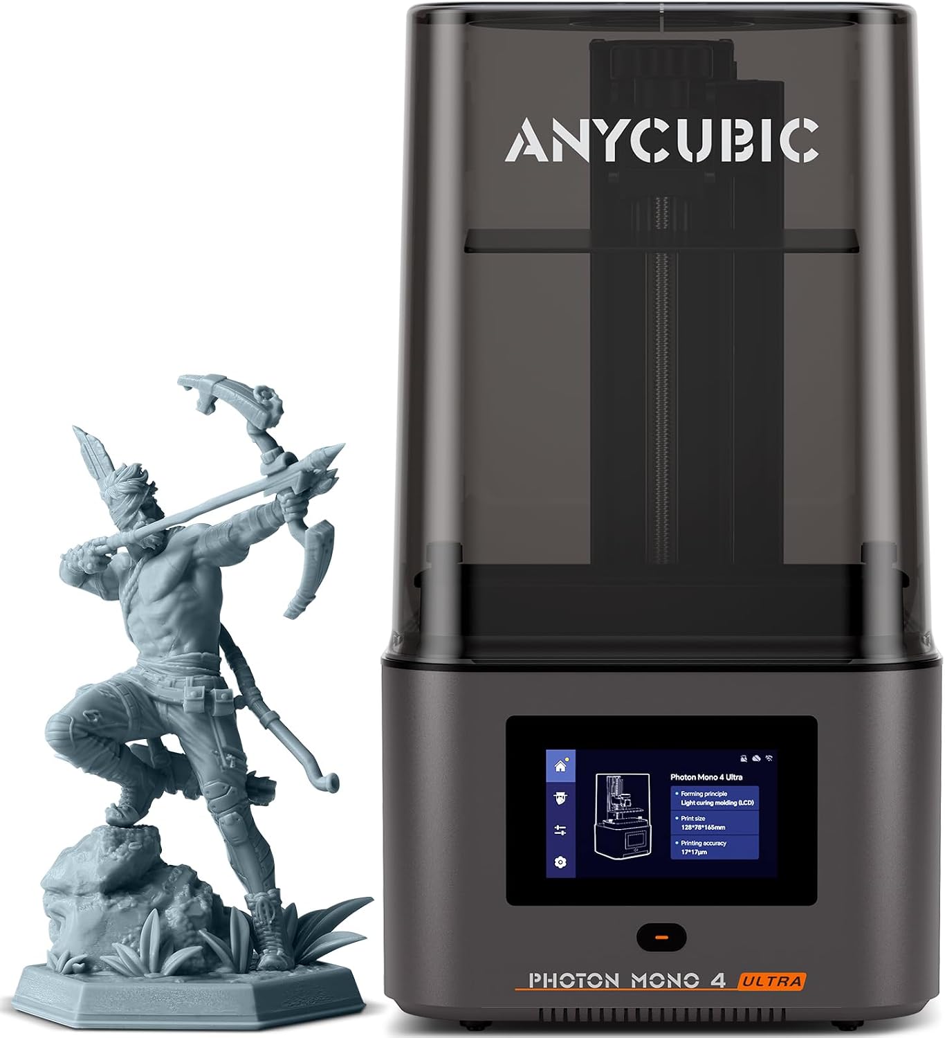 ANYCUBIC Photon Mono 4 Ultra 10K Resin 3D Printer, 7'' HD Mono Screen and COB Light Source, 120mm/h Fast Printing, Intelligent Detection, 6.04''x3.42''x 6.49'' Printing Size