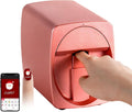 Nail Printer Nail Art Machine, Portable Auto 3D Nail Painting Machine, 1000+ Designs, Smart DIY Nail Printer Control Through Mobile APP for Home Use and Nail Studios, Cute Girls Women Gift Pink