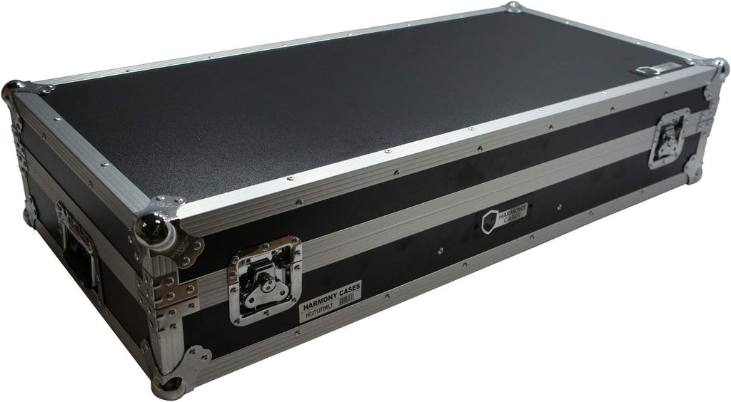 Harmony Audio HC2T1272WLT DJ Battle Coffin Compatible with (2) Rane 12 Turntables & Rane 72 Mixer - Case Only