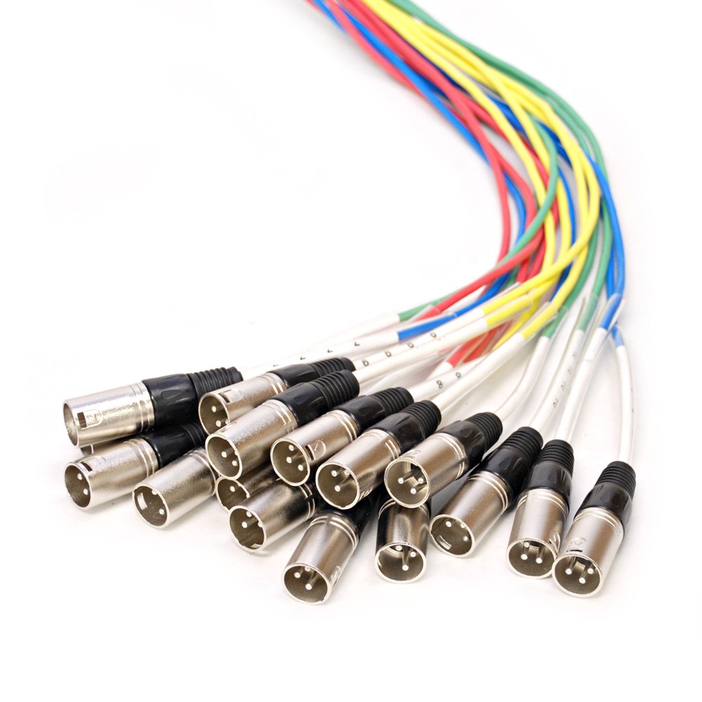 Seismic Audio - SARMSS-16x1530 - 16 Channel XLR TRS Combo Splitter Snake Cable - 15'and 30' XLR trunks