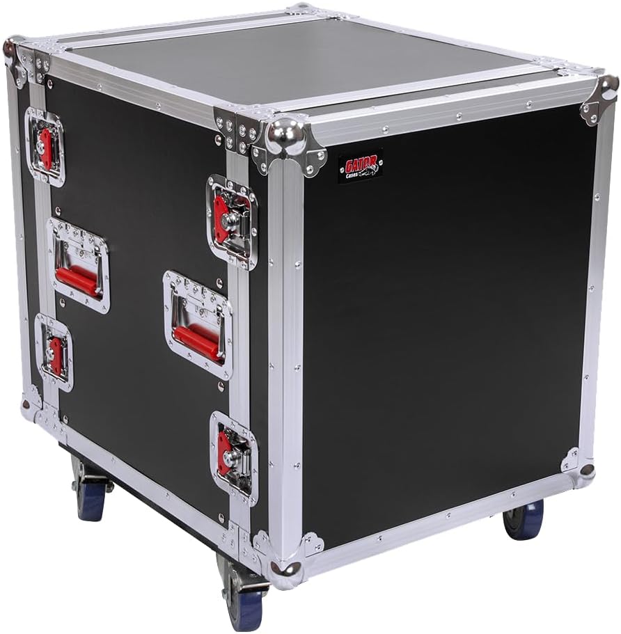 Gator Cases G-TOUR Audio Road Rack with Heavy-Duty Casters and Tour Grade Hardware; 17' Rackable Depth, 12U (G-TOUR 12U CAST)