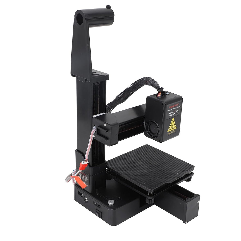 Mini 3D Printer, 3D Printers for Beginners, High Speed & Precision Frequency Division Multiplexing 3D Printer, Printing Size 100 x 100 x 100mm / 4 x 4 x 4in (Black)
