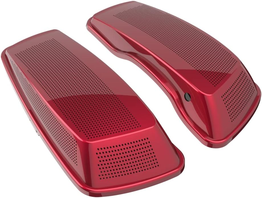 Advanblack Saddlebag Dual 6x9 Speaker lids, Audio Covers Fit for H-D Touring, Road Glide, Street Glide Special, Road King, 2014 2015 2016 2017 2018 2019 2020 2021 2022 2023