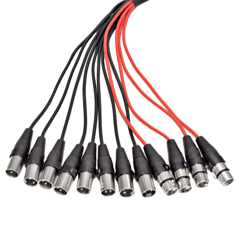 Seismic Audio SACB-8x4x25 8-Channel XLR Low Profile Circuit Board Snake Cable, 25-Feet