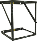 Tripp Lite 8U/12U/22U Expandable Wall-Mount 2-Post Open Frame Rack, Adjustable Network Equipment Rack, Switch Depth, 18' Deep, 5 Year Warranty (SRWO8U22), black, 17.8 (8U) , 24.8 (12U), 42.3 (22U) x 20.11 x 18.24