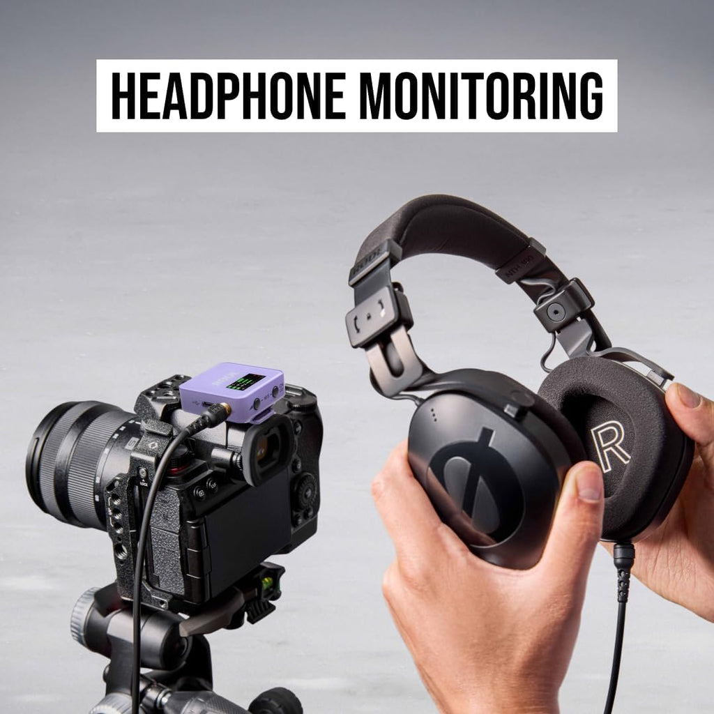 RØDE Wireless GO (Gen 3) – Compact Wireless Mic – Pristine Audio, 32-bit Float Recording, Automatic Level Control, for Phones, Cameras and Computers (Lilac)
