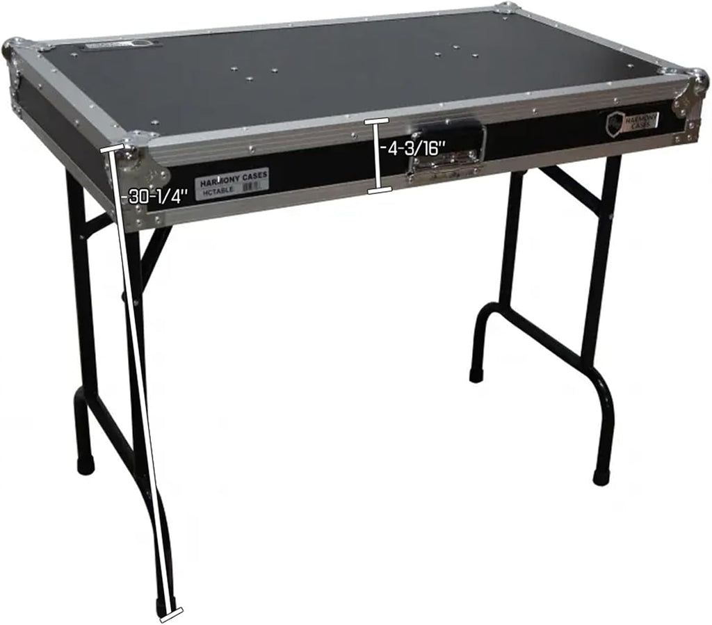 Harmony Audio HCTABLE Portable 36' Wide DJ Workstation Table 30' Height