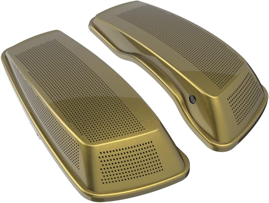 Advanblack Saddlebag Dual 6x9 Speaker lids, Audio Covers Fit for H-D Touring, Road Glide, Street Glide Special, Road King, 2014 2015 2016 2017 2018 2019 2020 2021 2022 2023