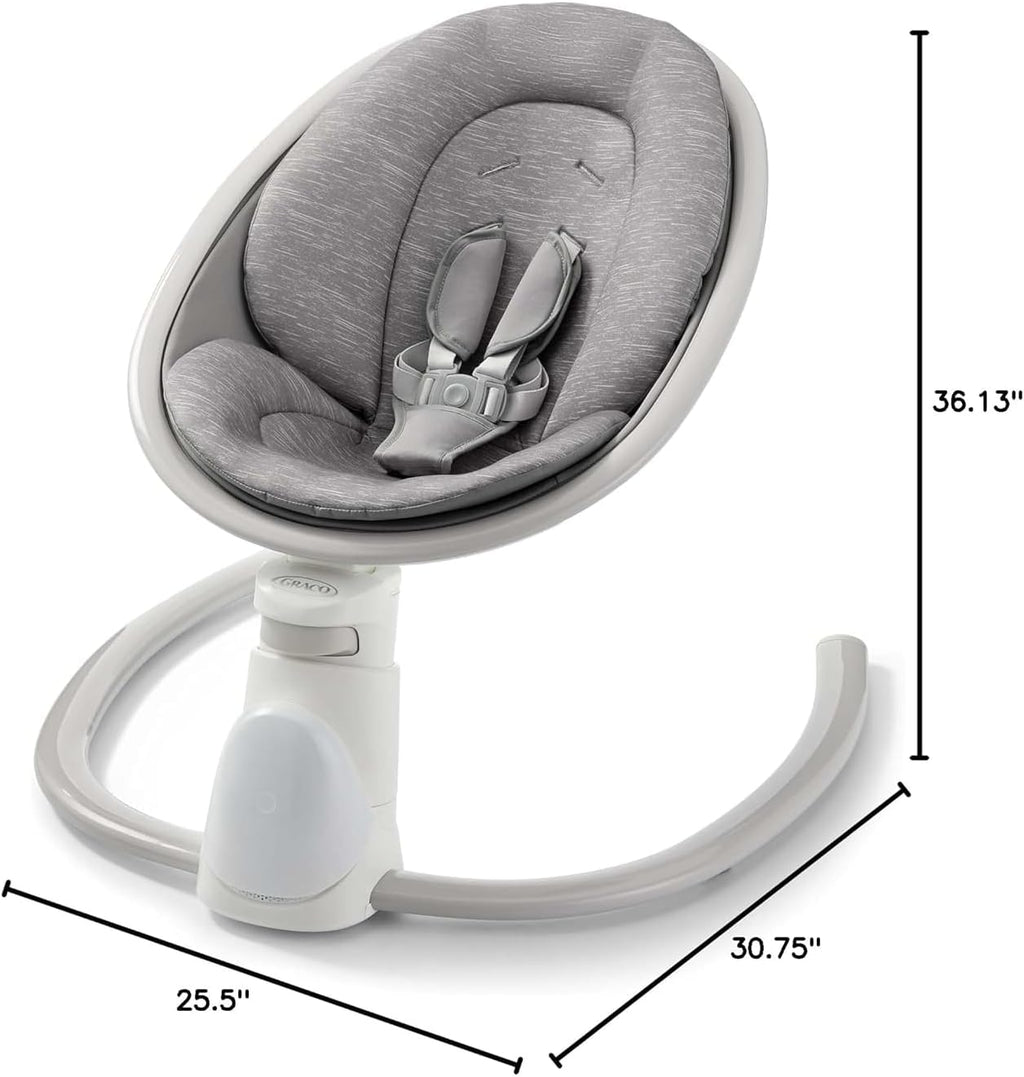 Graco Soothe 'n Sway Bluetooth 3-in-1 Baby Swing - Grows with Your Child - Multiple Soothing Settings and Bluetooth Connectivity