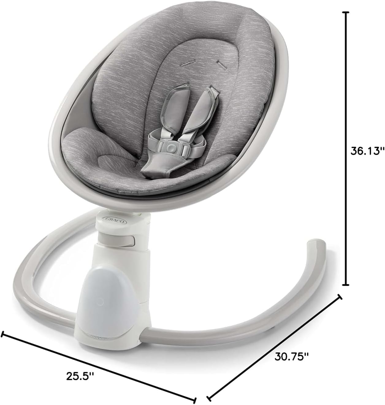 Graco Soothe 'n Sway Bluetooth 3-in-1 Baby Swing - Grows with Your Child - Multiple Soothing Settings and Bluetooth Connectivity