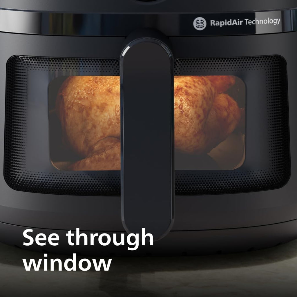 Philips Airfryer 2000 Series – 13 Ways to Cook, 6.2L Capacity, Compact Design with Cooking Window, RapidAir Technology, Fry with up to 90% Less Fat, Easy to Clean (NA230/00)