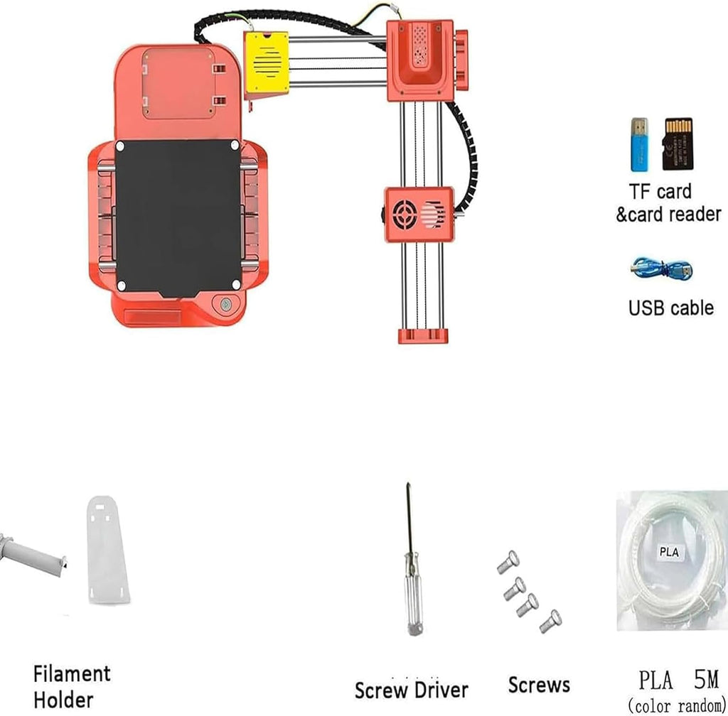 Mini 3D Printer for Kids and Students, Easy Leveling-Free Design for Educational Projects and Creative Learning