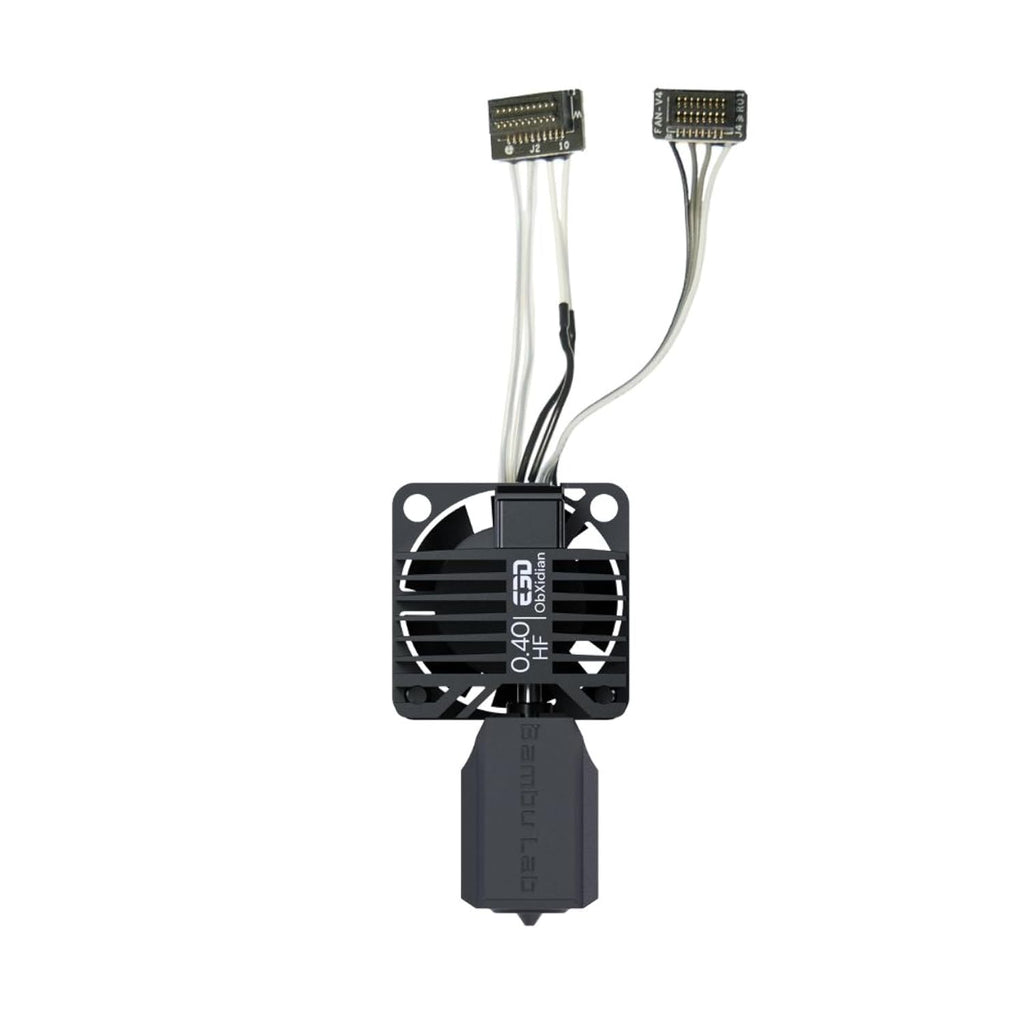E3D High Flow ObXidian™ Bambu Lab P1P/P1S (0.4mm) Complete HotEnd, 60% Increased Flow Rate, Smooth 3D Printing, Ideal for Fiber-Filled Filaments, Bambu Approved
