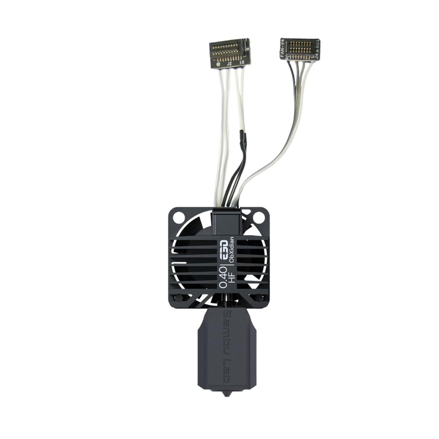 E3D High Flow ObXidian™ Bambu Lab P1P/P1S (0.4mm) Complete HotEnd, 60% Increased Flow Rate, Smooth 3D Printing, Ideal for Fiber-Filled Filaments, Bambu Approved