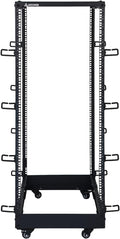 AEONS 27U 4-Post IT Open Frame Server Rack 19 Inch Depth-Adjustable (22' to 40') Network Equipment AV Gear w/Casters and Cable Management