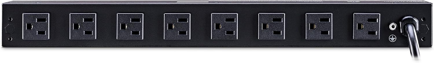 CyberPower RKBS15S4F8R Rackbar Surge Protector, 120V/15A, 12 Outlets, 15 Foot Power Cord, 1U Rackmount, UL Listed