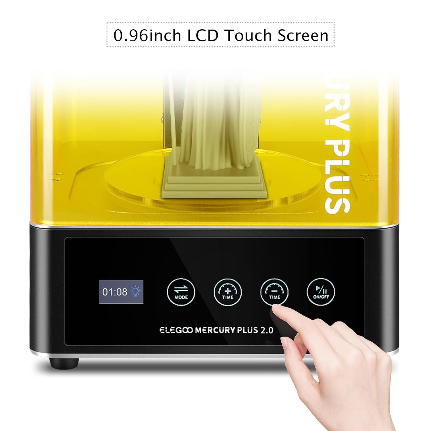 ELEGOO Mercury Plus 2.0 Wash and Cure Station Washing and Curing Machine Resin Curing Station for LCD/DLP/SLA 3D Printed Models with Rotary Curing Turntable and Washing Bucket