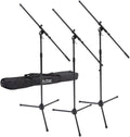 OnStage On-Stage MSP77033 Euroboom Microphone Stands with Travel Bag, 3 Pack