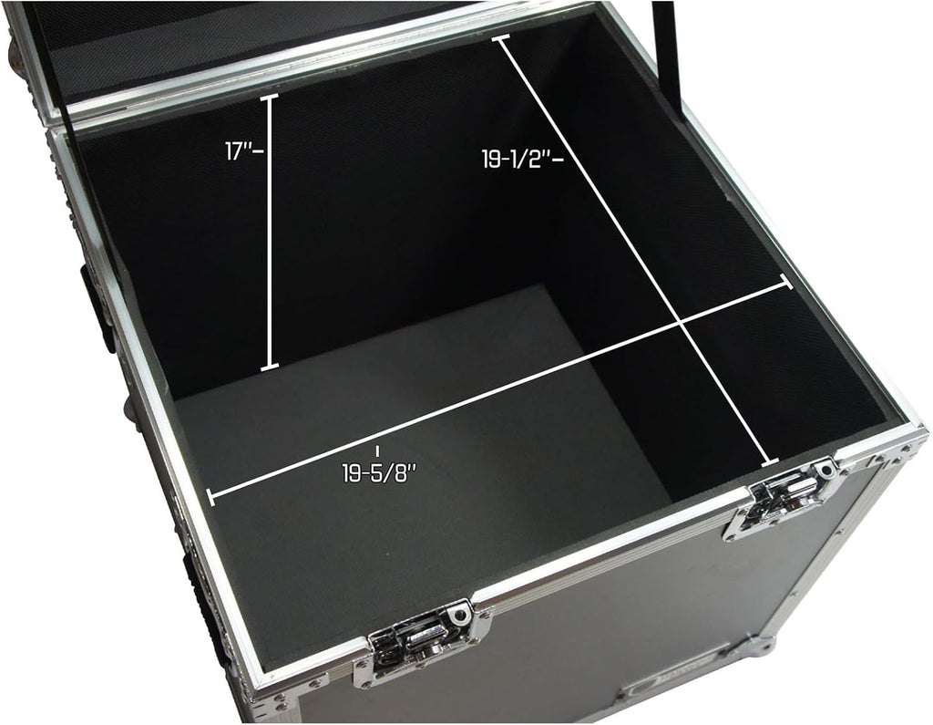 Harmony HCUT2222 Pro Audio DJ Touring 22 x 22 x 22 Utility Road Gear Trunk Case