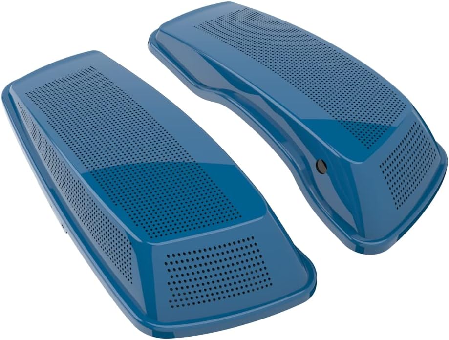 Advanblack Saddlebag Dual 6x9 Speaker lids, Audio Covers Fit for H-D Touring, Road Glide, Street Glide Special, Road King, 2014 2015 2016 2017 2018 2019 2020 2021 2022 2023