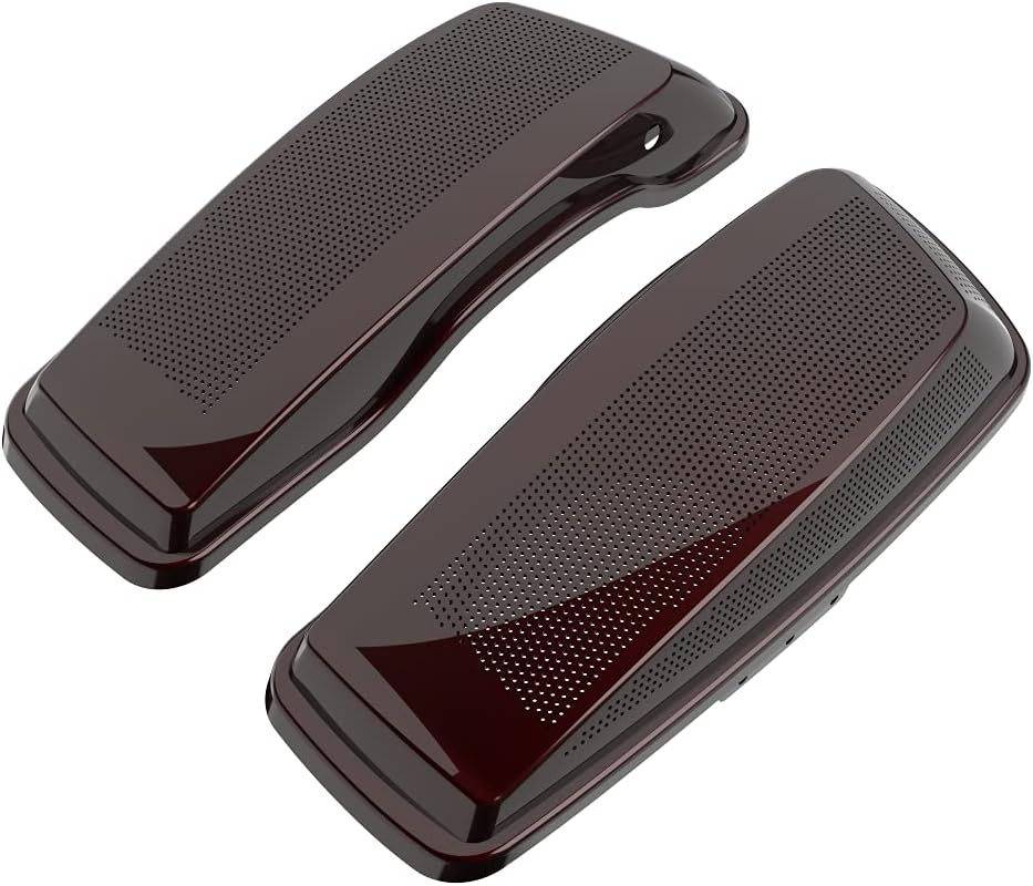 Advanblack Saddlebag Dual 6x9 Speaker lids, Audio Covers Fit for H-D Touring, Road Glide, Street Glide Special, Road King, 2014 2015 2016 2017 2018 2019 2020 2021 2022 2023
