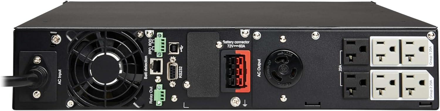 Eaton Tripp Lite Series 2200VA Smart UPS Back Up, Sine Wave, 1920W, 7 Outlets, 2U Rackmount, Extended Run & Network Card Option, LCD, USB, DB9, 3-Year Warranty & $250,000 Insurance (SMART2200RMXL2U)