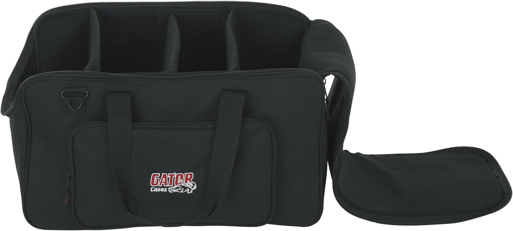 Gator Cases Tote Bag to Hold up to (4) LED Par Style Lighting Fixtures with Adjustable Dividers