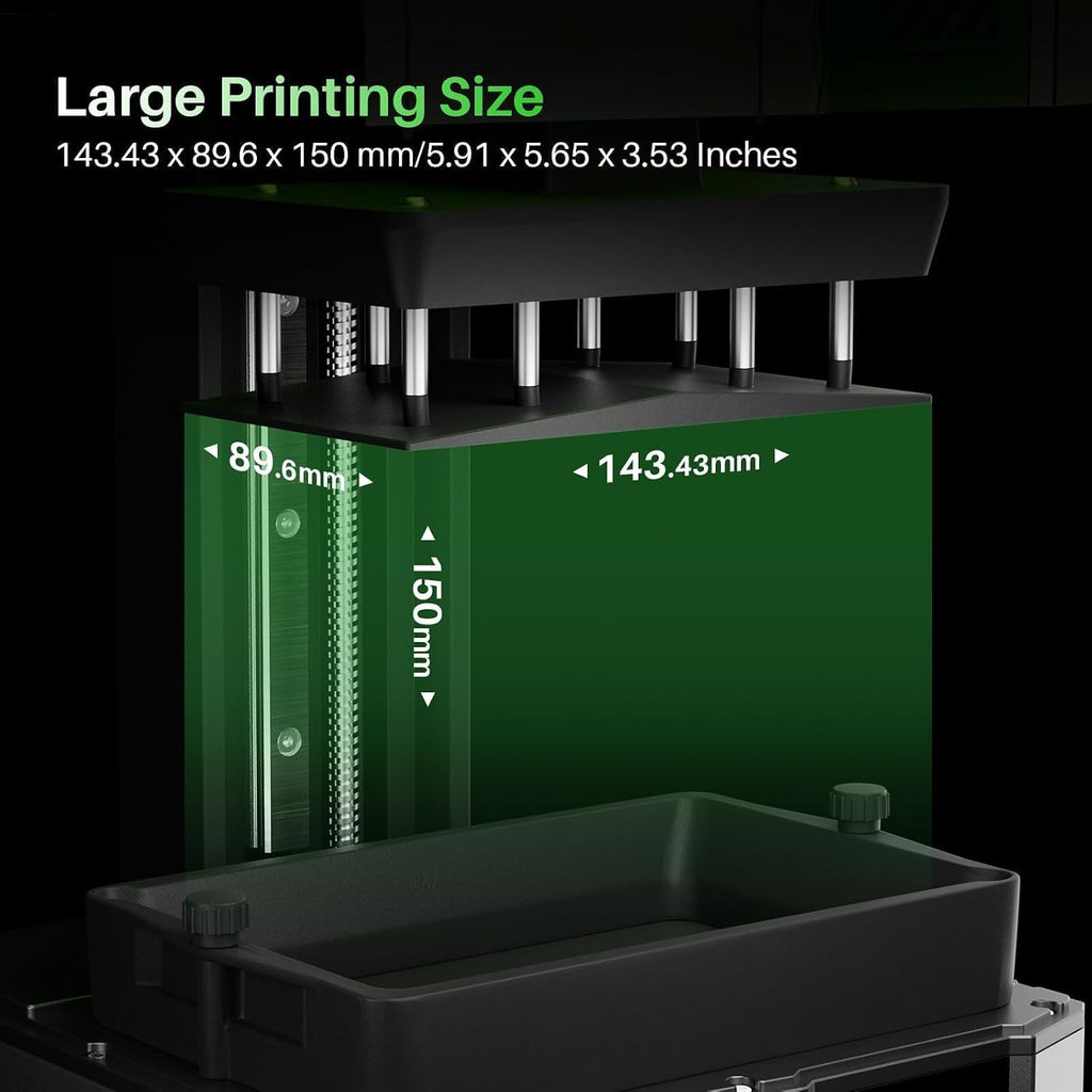 ELEGOO Mars 5 MSLA Resin 3D Printer, Resin Printer for Beginner with Auto-Leveling, Smart Mechanical Sensor, Overheat Protection, 6.6-inch 4K LCD Screen, Printing Size of 5.91 X 5.65 X 3.53 Inches
