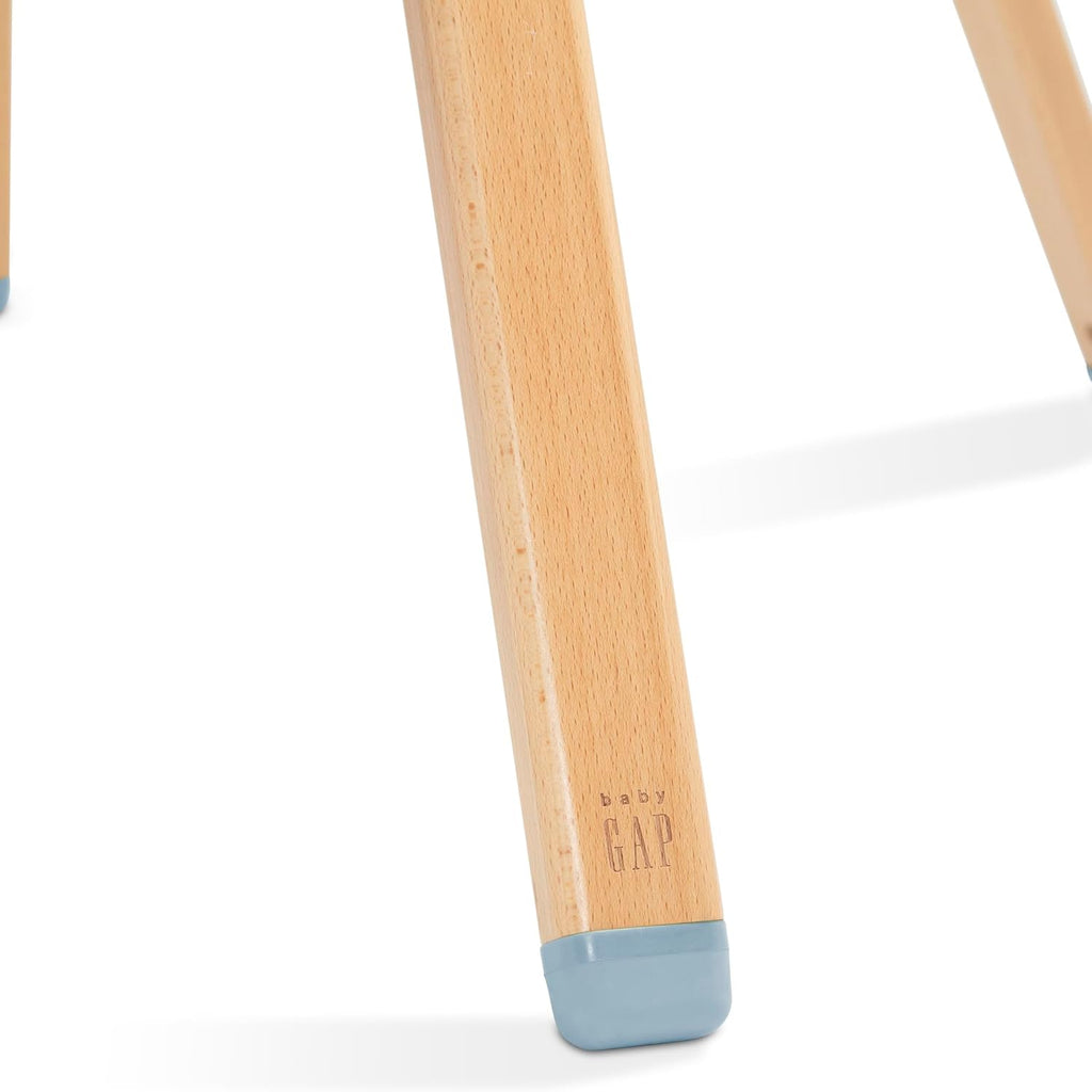 Delta Children - babyGap Otto 3-in-1 High Chair - High Chair Converts to Toddler Dinning Chair and Booster Seat - Dishwasher Safe Meal Tray - FSC-Certified Wood, Blue