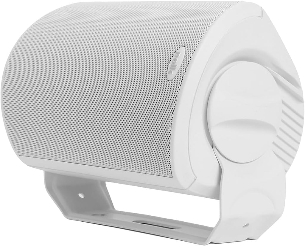 Polk Audio Atrium 4 Outdoor Speakers with Powerful Bass (Pair, White), All-Weather Durability, Broad Sound Coverage, Speed-Lock Mounting System