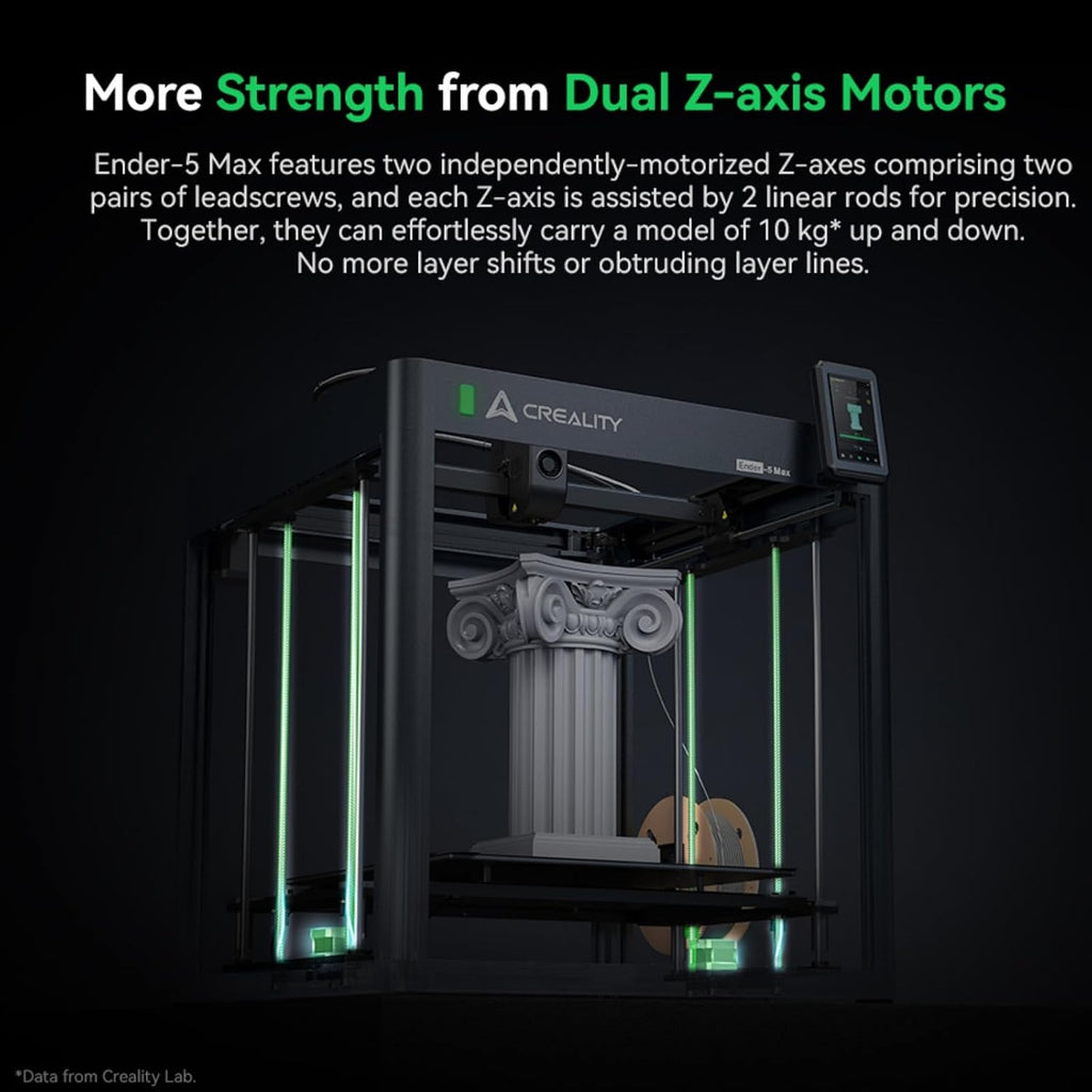 Creality Ender-5 Max 3D Printer, Large Build Volume 400 * 400 * 400mm, Up to 700mm/s Printing Speed, X-axis with Linear Rail & Dual Z-axis Motors, Creality OS Smart Control for Print Farm