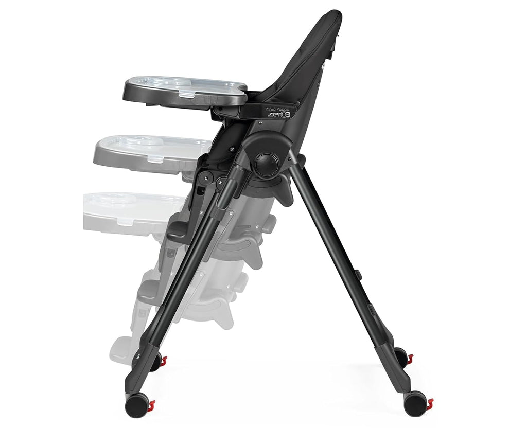 Peg Perego Prima Pappa Zero 3 - High Chair - for Children Newborn to 3 Years of Age - Made in Italy - True Black (Black)
