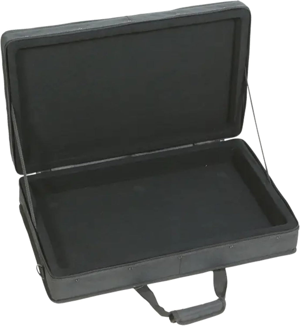 SKB 24'x14' Controller Soft Case - Padded Bag w/ Rigid Foam Frame, Shoulder Strap and Double Zippers for DJ Controllers & Small MIDI Keyboards, Black