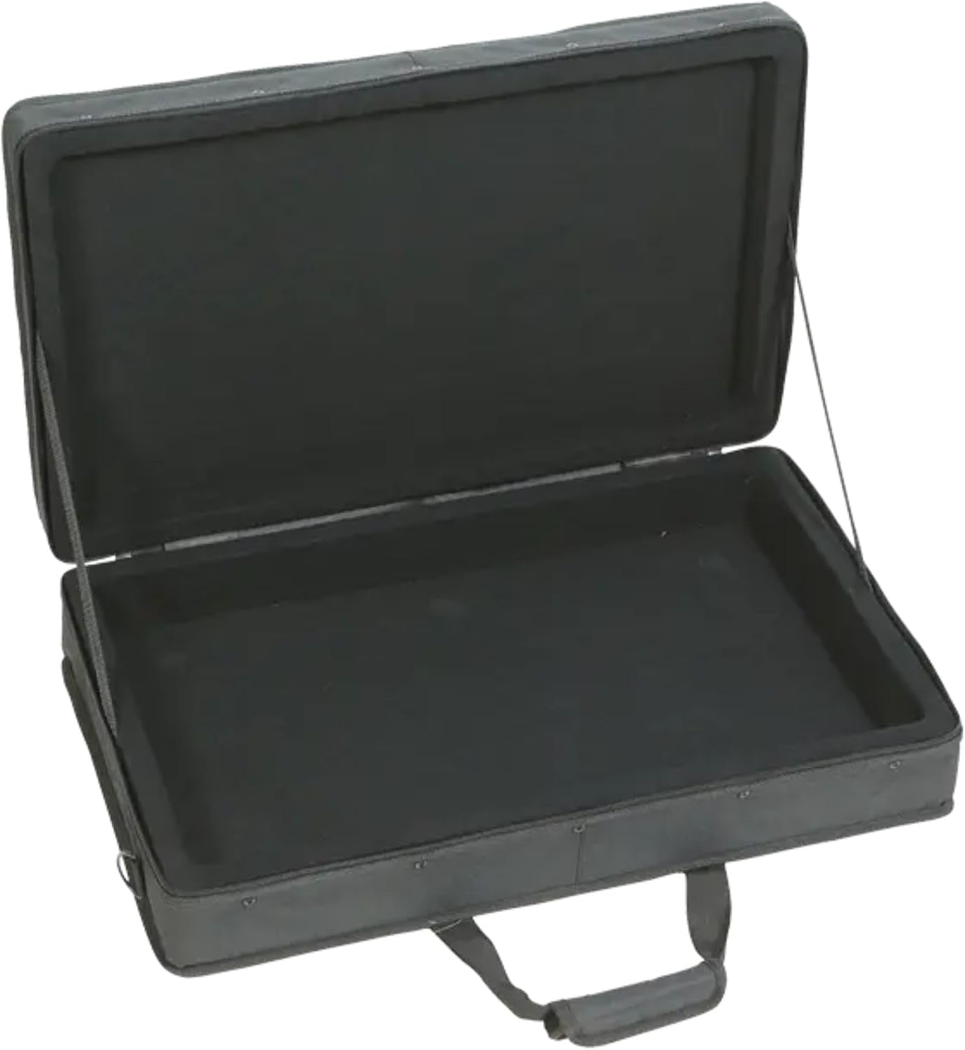 SKB 24'x14' Controller Soft Case - Padded Bag w/ Rigid Foam Frame, Shoulder Strap and Double Zippers for DJ Controllers & Small MIDI Keyboards, Black