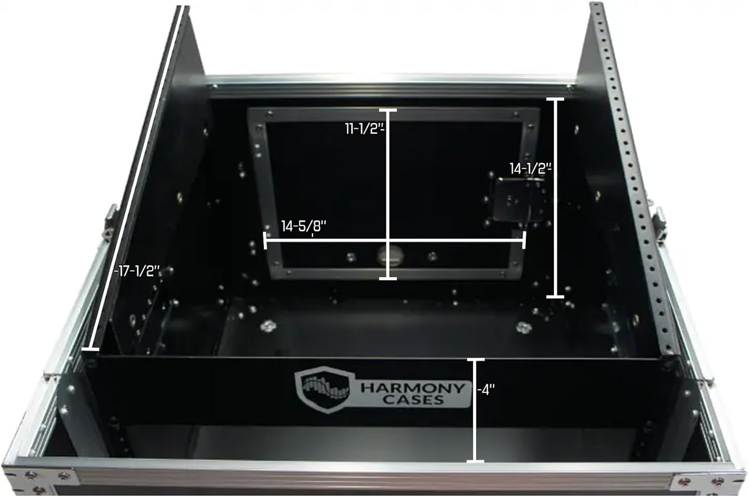 Harmony Audio Case HCM6U DJ Pro Audio 10U Slant Top 8U Vertical Mixer Rack Case New