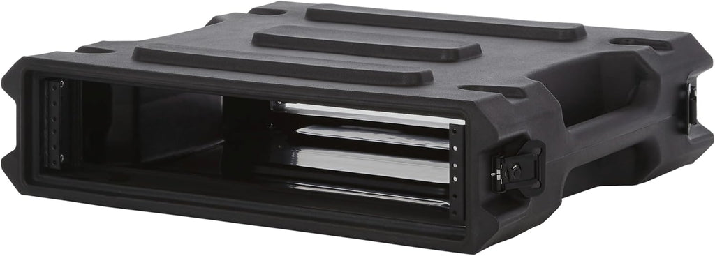 Gator Cases Pro Series 2U Rack Case with Standard 19' Depth, Roto Molded Made in USA (G-PRO-2U-19)