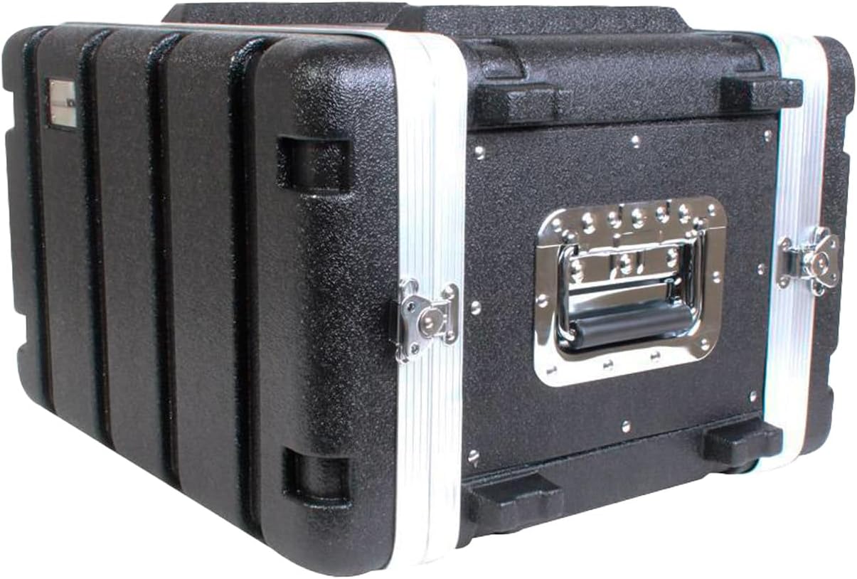 multicomp PRO 19' Rackmount Flight Case, 12' Depth, Stackable, ABS, Aluminum and Steel Construction (6U)