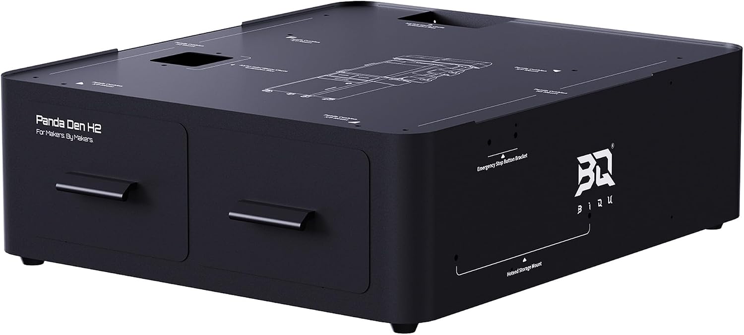 BIQU Panda Den H2 Tool Storage Drawers Compatible with Bambu-Lab H2D/H2C/H2S/P1P/P1S/P2S/X1C/X1E/X2D/A1/A1 Mini 3D Printers, Filament Waste Collection System Modular Expansion Maximize Vertical Space