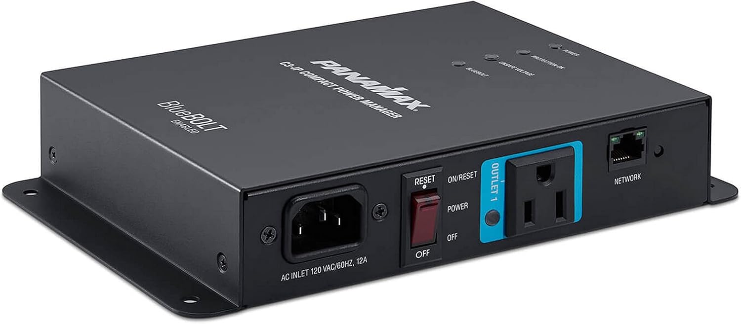 Panamax C3-IP Compact Power Manager - BlueBOLT-Enabled 3-Outlet Power Conditioner and Power Sequencer