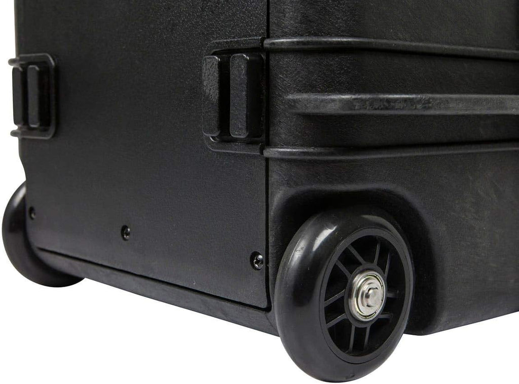 Monoprice Weatherproof Hard Case - 22 x 14 x 10 Inches, With Wheels and Customizable Foam, Shockproof, IP67, Ultraviolet And Impact Resistant Material, Black - Pure Outdoor Collection