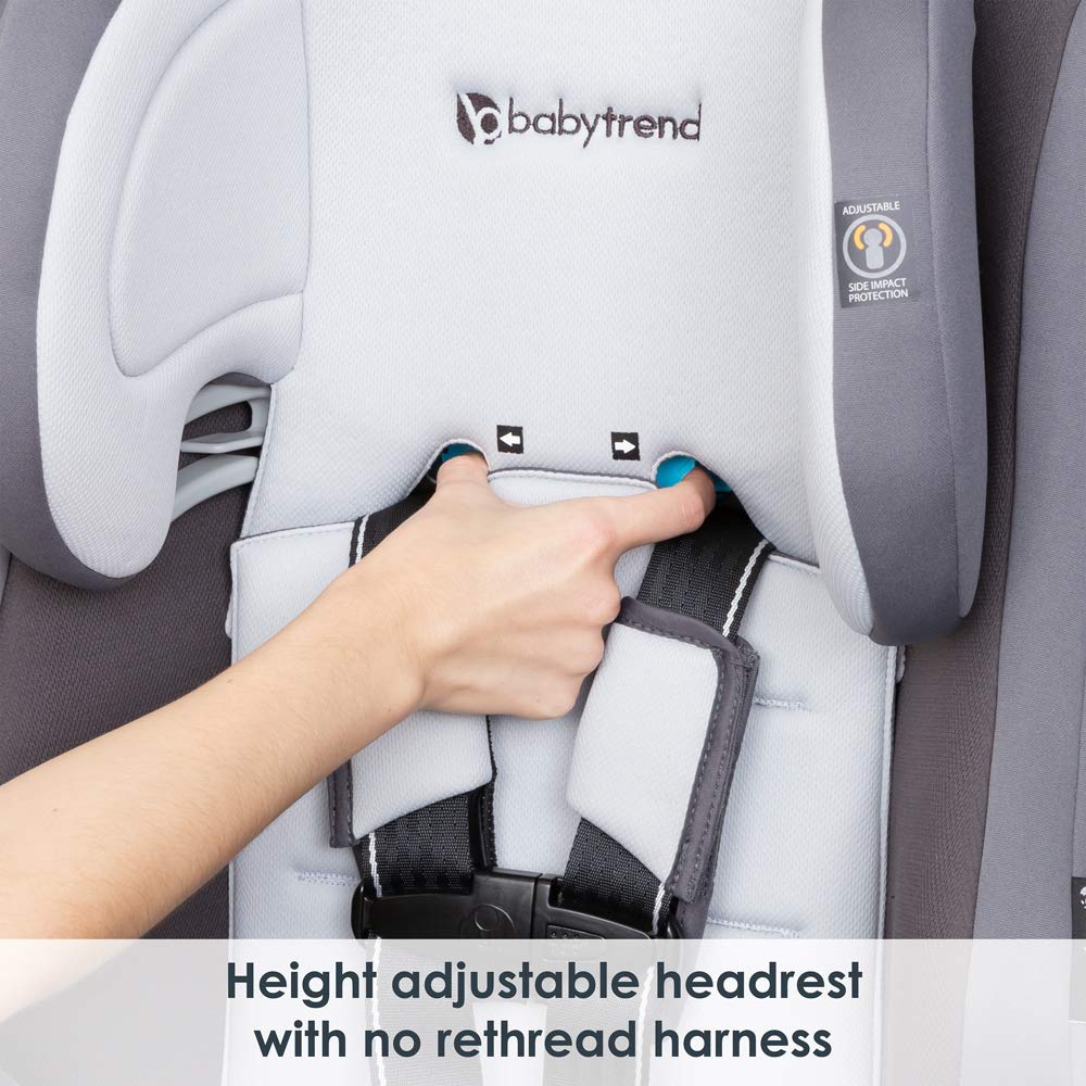 Baby Trend Cover Me™ 4-in-1 Convertible Car Seat, Vespa – Built-in Canopy, 4-Stage Growth System, Plush Comfort Padding, Multi-Position Recline