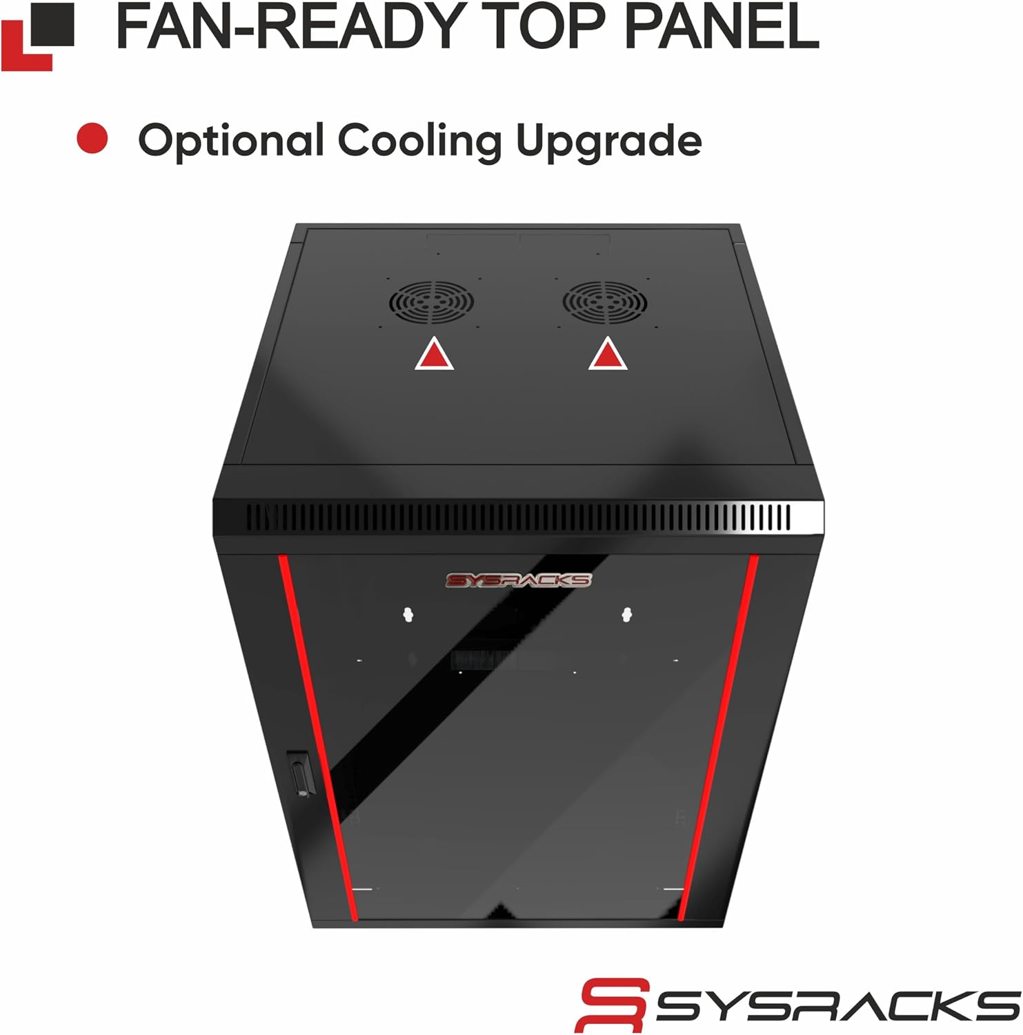 15U Wall Mount Home Lab Server Rack – 19' Locking Network Cabinet, 24' Deep Empty Rack Enclosure for Routers, NAS, Switches and Home Network Equipment