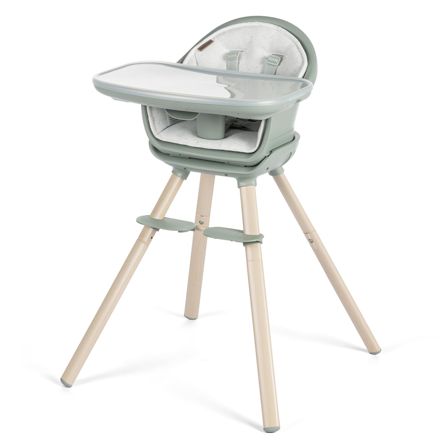 Maxi-Cosi Moa 8-in-1 High Chairs for Babies and Toddlers, Machine Washable Infant High Chair, Compact, Convertible High Chair Lightweight Design, Classic Green