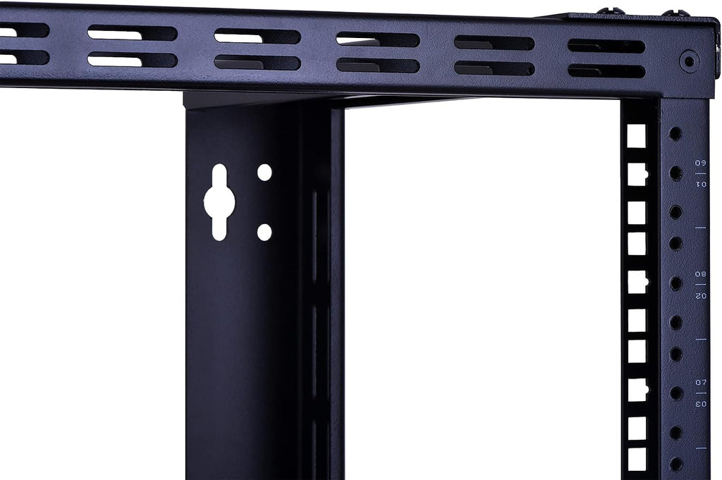 RackPath 9U Wall Mount Rack Open Frame 19in Server Equipment Rack Heavy Duty - 17in Depth