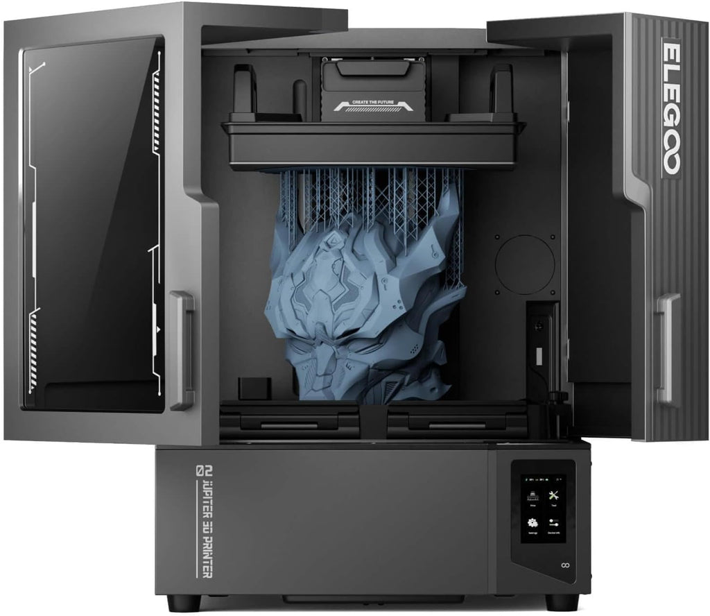 ELEGOO Jupiter 2 Resin 3D Printer, 16K Large MSLA 3D Printing Machine, Auto-Leveling, Smart Tank Heating, Auto Resin Feeding, Smart Mechanical Sensor, Wi-Fi Cluster, Build Size 302.4 × 161.98 × 300 mm