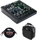 Mackie ProFX6v3 6-Channel Sound Reinforcement Mixer with Built-In FX, Gator Cases G-MIXERBAG-1212 Mixer Bag & Stereo Cable 10' Bundle